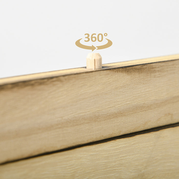 Homcom Wood Privacy Screens, Room Divider And Privacy Screens