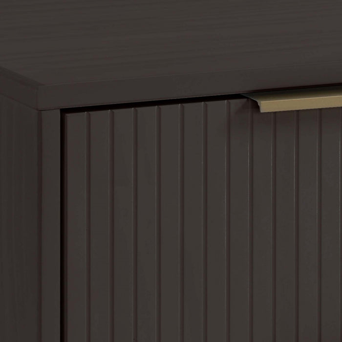 Granville Modern 55\" Dresser in Charcoal Gray (6-Drawer)