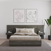 Milano Floating Nightstand Extension Panel Set of 2 | Panneau d'extension et table de nuit Milano