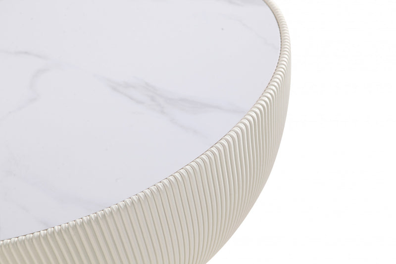 Anderson Modern 2-Piece Coffee Table & End Table Set in Cream