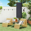 Outsunny Garden Parasol Cover, Outdoor Umbrella Cover with Zipper, Grey