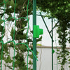 Outsunny Garden Arch Trellis, 7.3 FT Tall Cucumber Trellis, Green