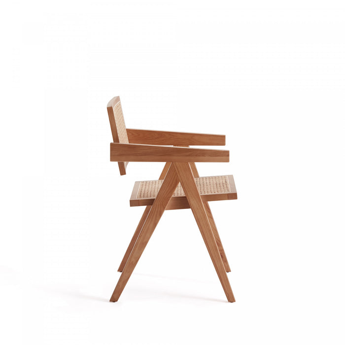 Hamlet Industry Chic Wood Armchair in Natural - Set of 2 Dining Chair