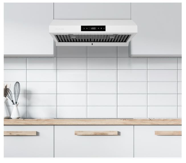 Hauslane 30\" Under Cabinet Matte White Range Hood - UC-PS18WHT-30