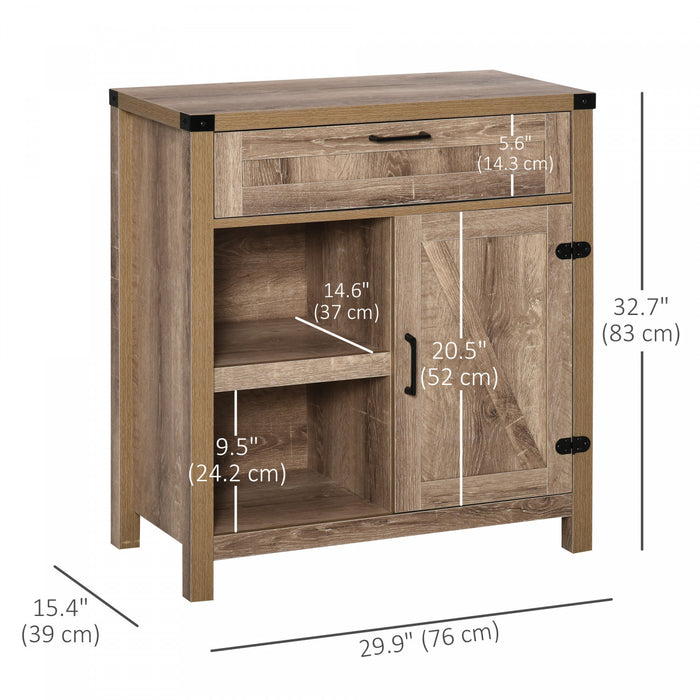 HOMCOM Sideboard Buffet Cabinet, Farmhouse Kitchen Storage Cabinet