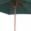 Outsunny ⌀9' x 8' H Patio Umbrella, Market Umbrella w/Hardwood Frame Green