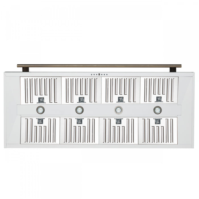 Forno Aria 60 Inch Wall-Mounted White Range Hood- FRHWM5095-60WHT