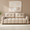 Maeve 92 in. Chenille Tufted Sofa Bed with Under-Seat Storage - Beige | Maeve 92 po. Canape-lit en chenille touffete avec rangement sous l'assise - Beige