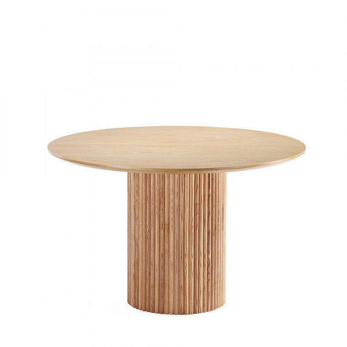 Hathaway and Jardin Modern Industry Chic 7-Piece Dining Set in Oatmeal and Natural Dining Room Set