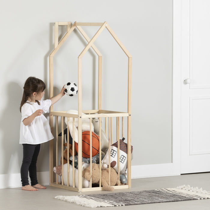 Ohana House-Shaped Toy Storage - Natural