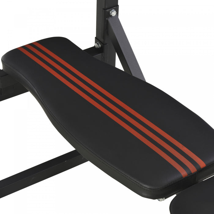 Soozier Power Tower Pull Up Bar Station For Home Gym Training Workout Equipment With Sit Up Bench