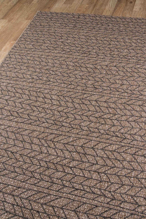 Linden Contemporary 7'10\" x 10'0\" Area Rug in Brown Indoor Area Rug