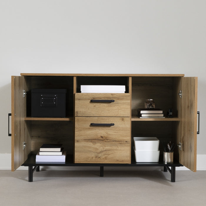 Ezra 2-Door Credenza - Nordik Oak