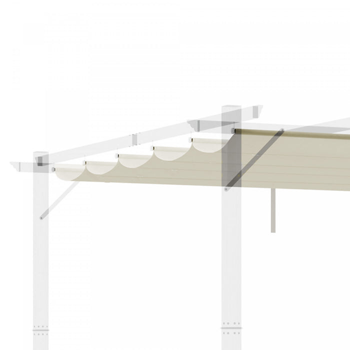 Outsunny Replacement Pergola Canopy Cover For 9.8' X 9.8' Pergola, Cream