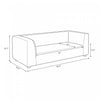 Lukas Contemporary Modern 89" Upholstered Sofa in Taupe | Canape contemporain moderne Lukas 89" tapisse en taupe