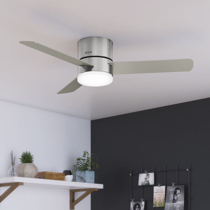Minimus Ceiling Fan with Light Fixture - Grey