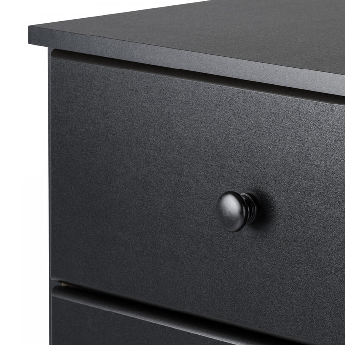 Astrid 6-Drawer Tall Chest - Black