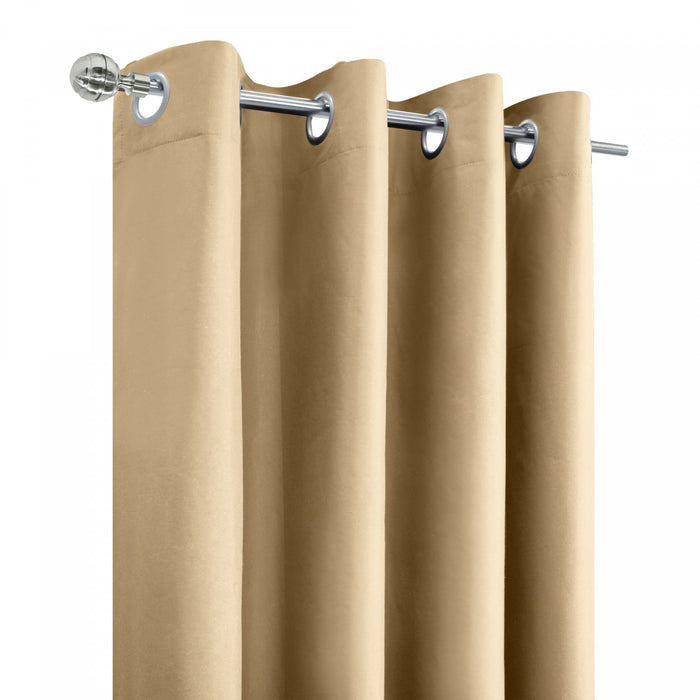 Thermaplus Alpine Taupe Blackout Grommet Curtain Panel - 52 x 63