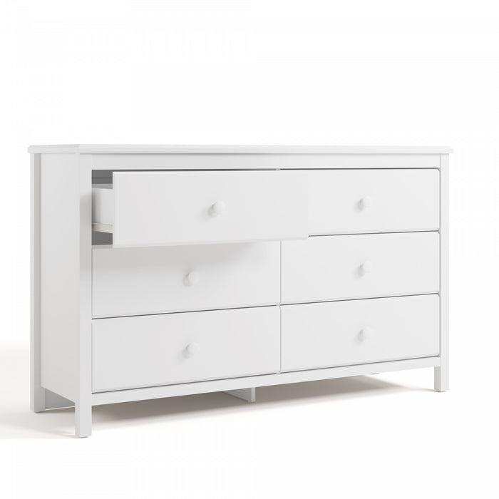 Storkcraft Alpine 6 Drawer Dresser - White