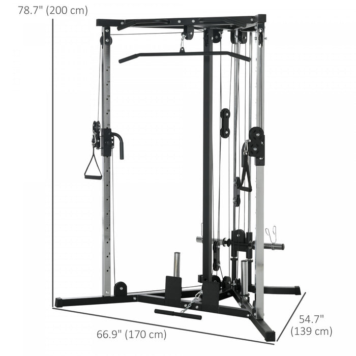 Soozier Home Gym Machine, 15-position Adjustable Training Workout Station