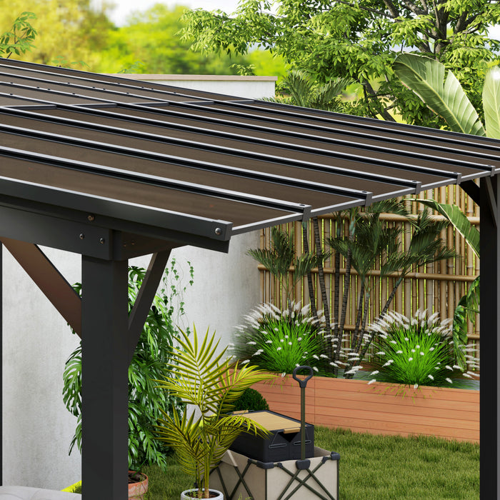 Outsunny 10' X 14' Pergola, Upf 50+ & Waterproof Polycarbonate Gazebo