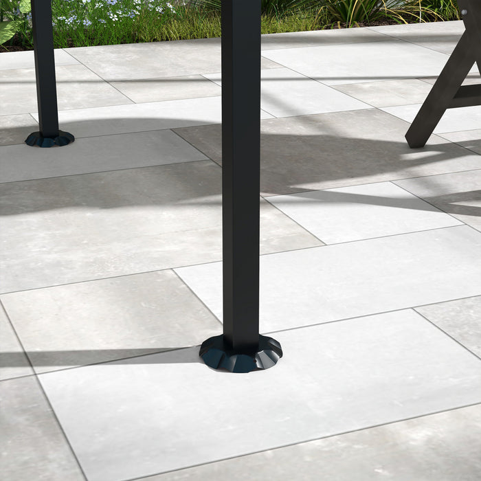 Outsunny 7' X 5' Bbq Grill Gazebo Tent With Steel Frame Hooks Grey