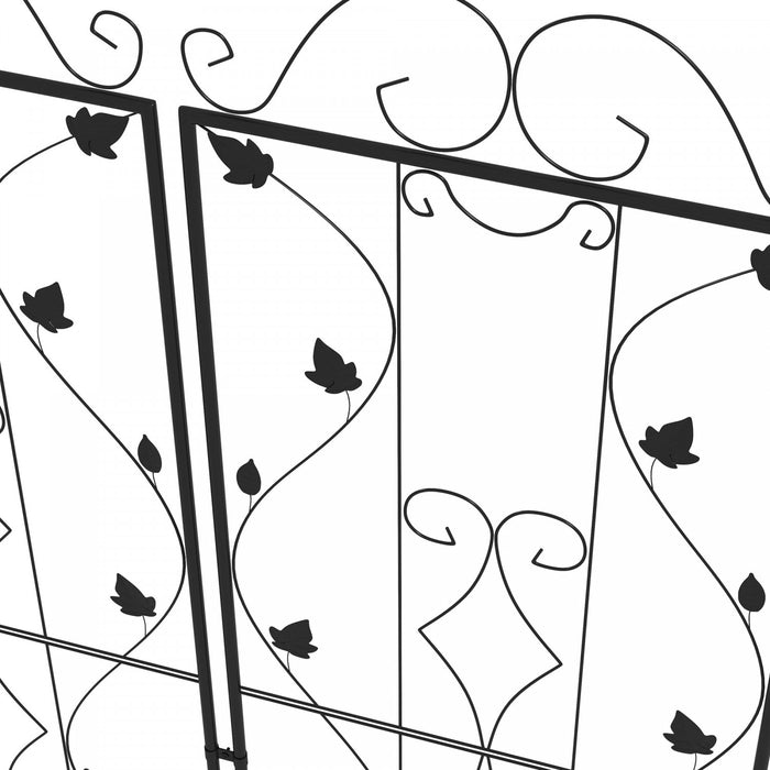 Outsunny Set Of 2 Garden Trellis, Metal Plant Trellis For Climbing