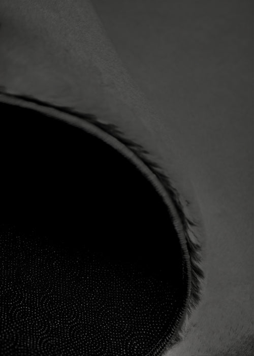 Argo Plush & Shags Charcoal Washable Rug 6'7\" x 9'0\" Indoor Area Rug