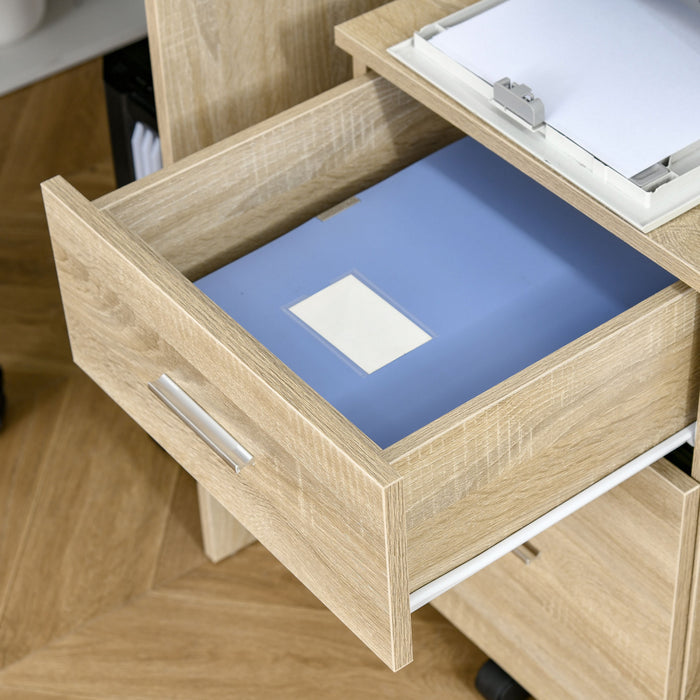 Vinsetto 2 Drawer Filing Cabinet With Hanging Rail