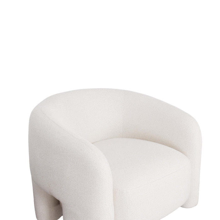 Sylvia Modern Glam 2-Piece Sofa Set in Ivory