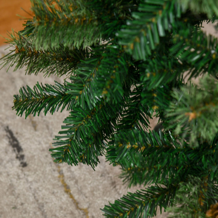 Homcom 7.5ft Artificial Pencil Christmas Tree With Pine Cones