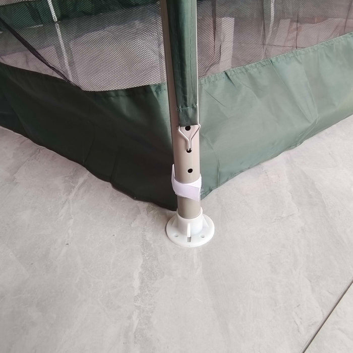 Outsunny 10'x10' Canopy Tent With Mesh Netting And Double Tier Roof, Green