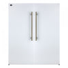 Forno Maderno 60 Inch Convertible Refrigerator/Freezer in White, Trim Grill, 27.2 cu.ft - FFFFD1722-60SG-WHT | Maderno Refrigerateur/congelateur convertible de 60 po, blanc, grille decorative, 27,2 pi³ - FFFFD1722-60SG-WHT