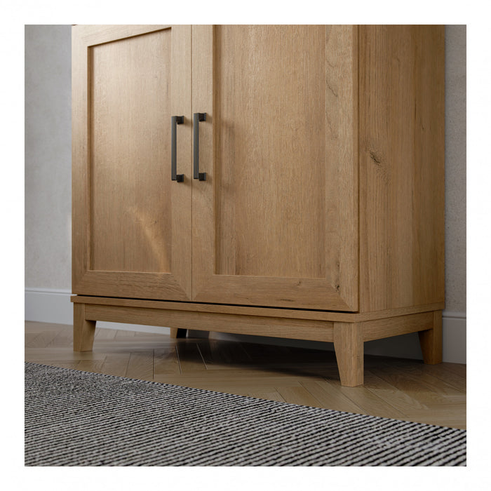 Modulr 1 Adjustable Shelf Accent Cabinet - Natural Oak