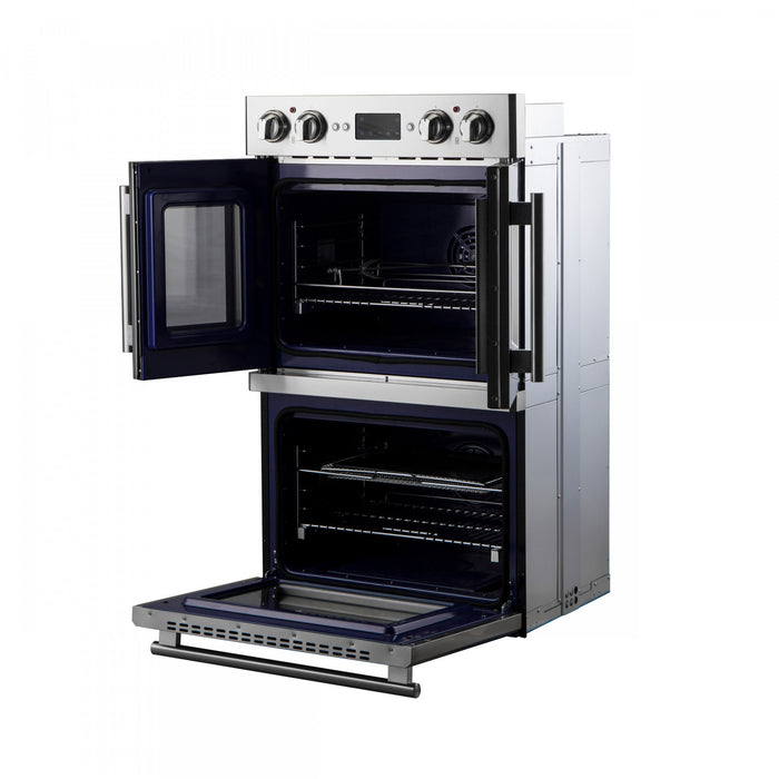 Forno Gallico 30 in. French Door Electric 7.36 cu.ft. Double Wall Oven - FBOEL1388-30