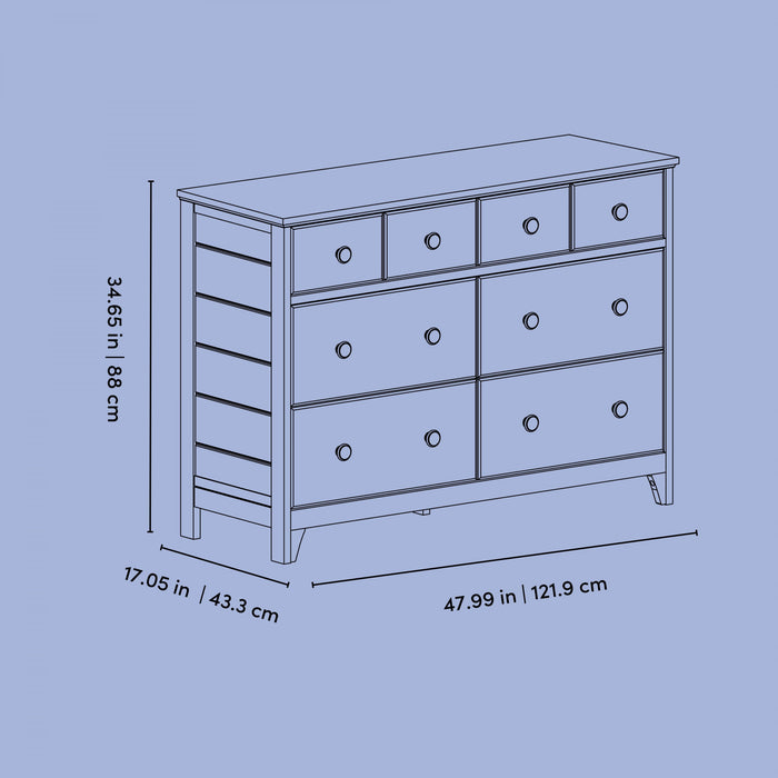 Storkcraft Moss 6 Drawer Dresser - White