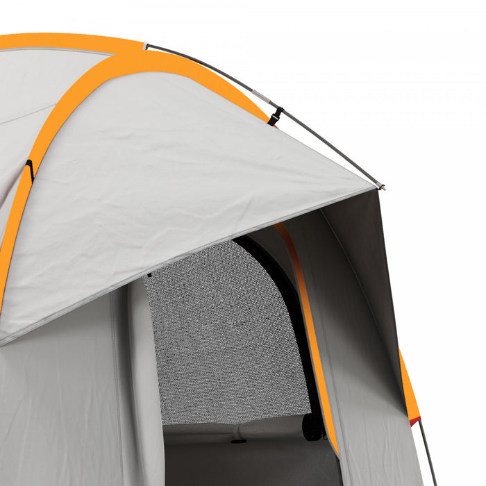 Outsunny Car Camping Tent With 3 Doors, 2000mm Waterproof, Grey And Orange