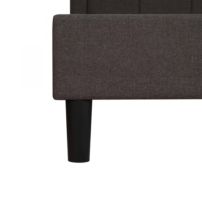 Linden Upholstered Platform Bed with Tufted Headboard - Queen