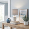 Zeke Ceramic Table Lamp, Gray, 13.25"H | Zeke Lampe de table en ceramique, Gris, 13,25 po H