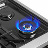 Forno Galiano 36" French Door Dual Fuel Range, Black, 5.36 cu. ft. - FFSGS6356-36BLK | Cuisiniere a double combustible Galiano de 36 po, noire, 5.36 pi³ - FFSGS6356-36BLK