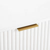 Dumbo Modern 20" Fluted Nightstand in White (1-Drawer) | Table de nuit moderne Dumbo 20" a cannelures en blanc (1 tiroir)