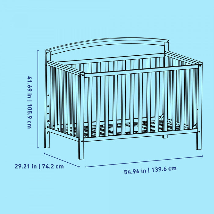 Graco Benton 5-in-1 Convertible Crib - Driftwood