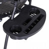 Outsunny Foldable Lounge Chair With Canopy Shade, Side Tray, Cup Holder