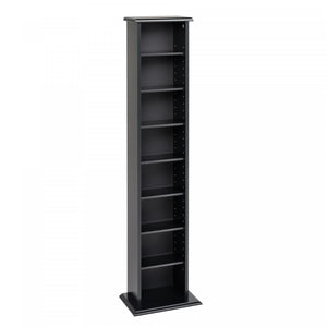 Slim Multimedia Storage Tower - Black|Tour de rangement multimédia mince - noire