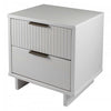 Granville Modern 18" Nightstand in White (2-Drawer) - Set of 2 | Table de nuit Granville Modern 18" en blanc (2 tiroirs) - Lot de 2