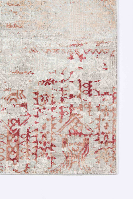 Amber Traditional 5'1\" x 7'7\" Area Rug in Red Indoor Area Rug