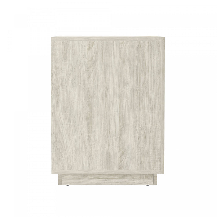 Soren Contemporary 32\" Nightstand in Whitewashed Oak (1-Drawer)