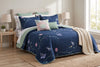 King Size 3-Piece Reversible Floral Quilt Set  | Ensemble de Courtepointe Reversible 3 Pieces Tres Grand Lit