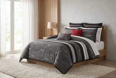 Zumi 7-Piece Queen Comforter Set | Ensemble Douillette Zumi 7 Morceaux pour Grand Lit (Queen)