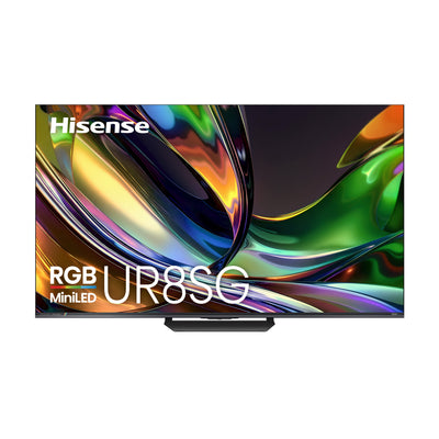 Hisense 65" RGB Mini-LED Smart Google TV (65UR8SG) – 2026 Model  | Téléviseur intelligent Hisense de 65 po avec technologie RGB Mini DEL et Google TV (65UR8SG) - modèle 2026